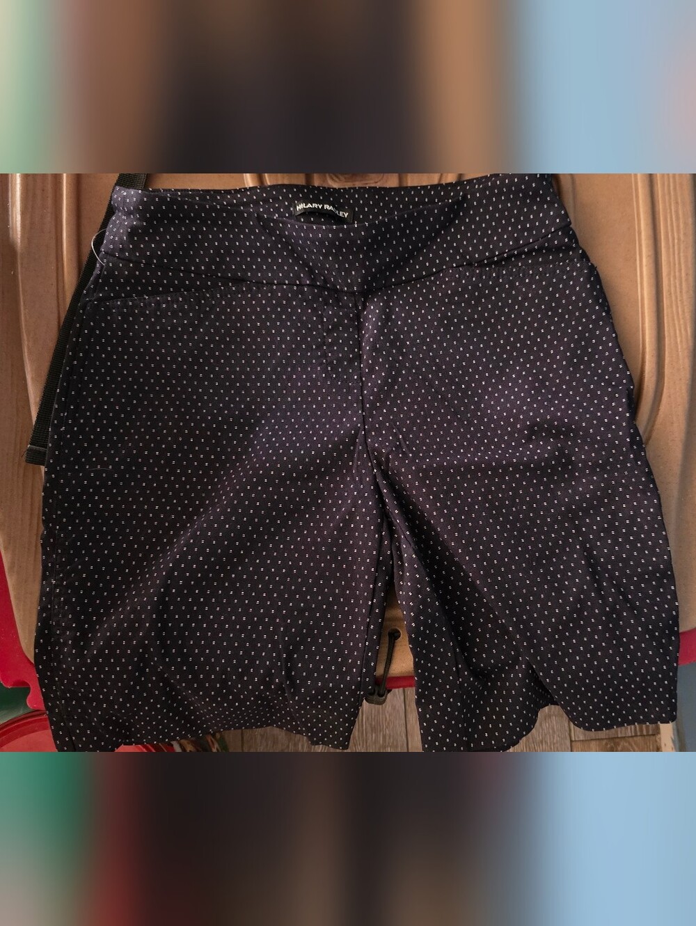 Hilary Radley Black Dot-Print Shorts